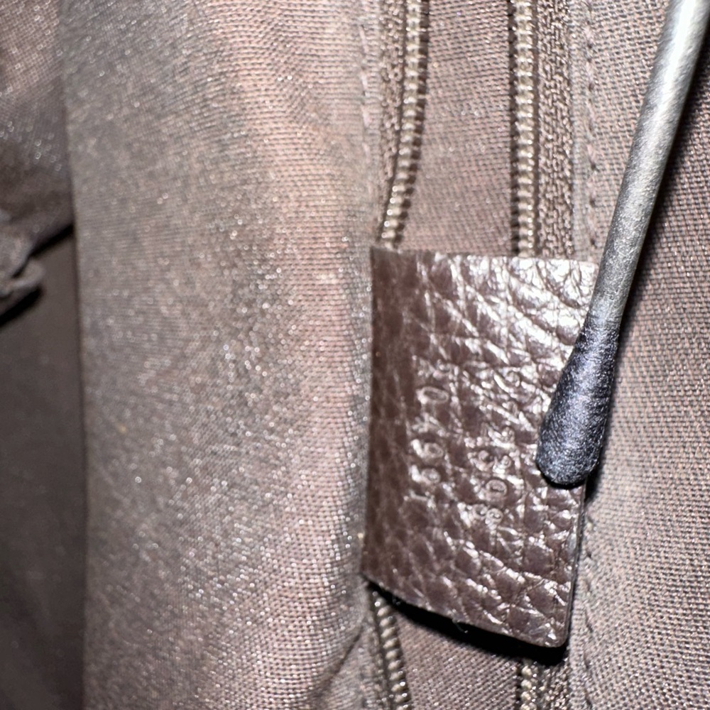 Gucci Chocolate Brown/Black Monogram Tote - Picture 11 of 12